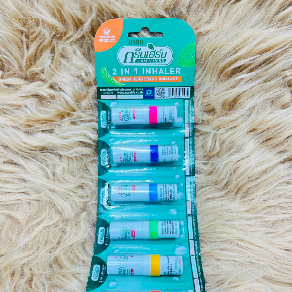 Green Herb 2 In 1 Inhaler – 12 Pcs