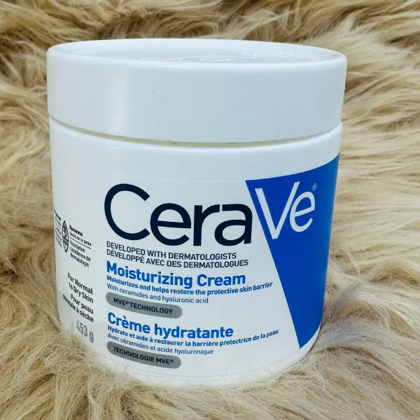 cerave-moisturizing-cream-453g-front CeraVe Moisturizing Cream 453 g jar, front label